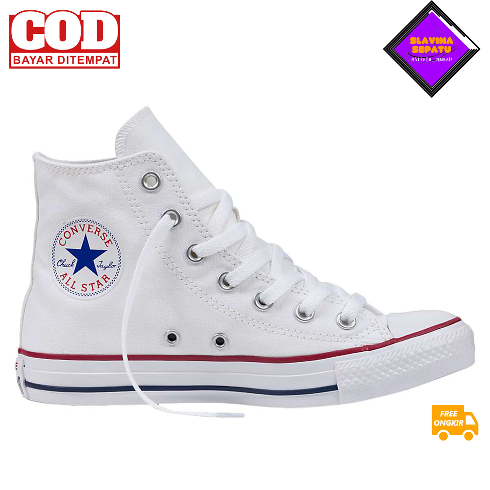 SEPATU CONVERSE162@ ALL STAR BOOTH PUTIH@SEPATUSEKOLAH/SEPATUKULIAH/KERA/TERLARIS/MURAH FREE BOX@SLAVINA SHOES