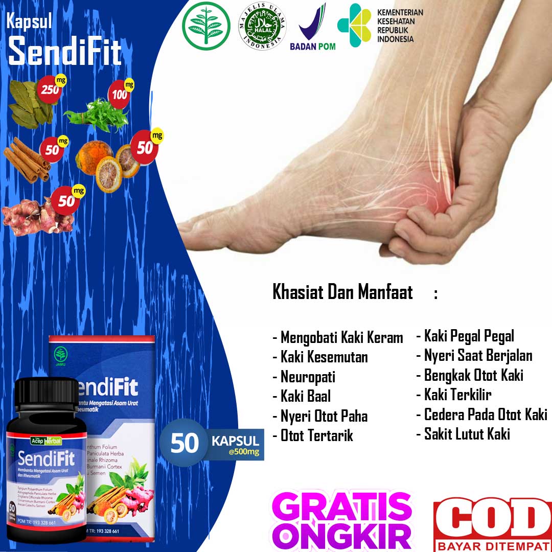 Obat Nyeri Kaki Betis Paha Pegal Pegal Sering Kesemutan Keram Kram Baal Kebas Neuropati Cedera Otot Kaki Sakit Lutut Keropos Lutut Bengkak Nyeri Otot Paha Otot Kaki Tertarik Obati Dengan Sendifit Sehat