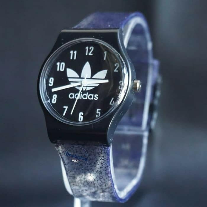 Jam Tangan Adidas gliter Tali Karet Rubber