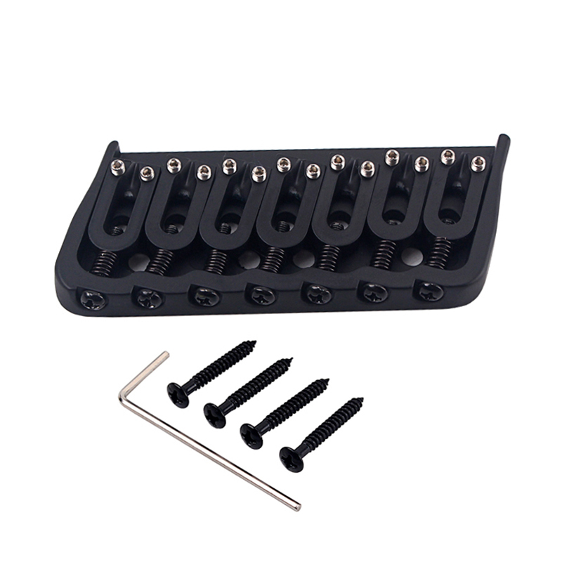7 String Saddle Bridge for Electric Guitar/Strings Through Body Tail Fixed Guitar Parts & Accessories Malaysia