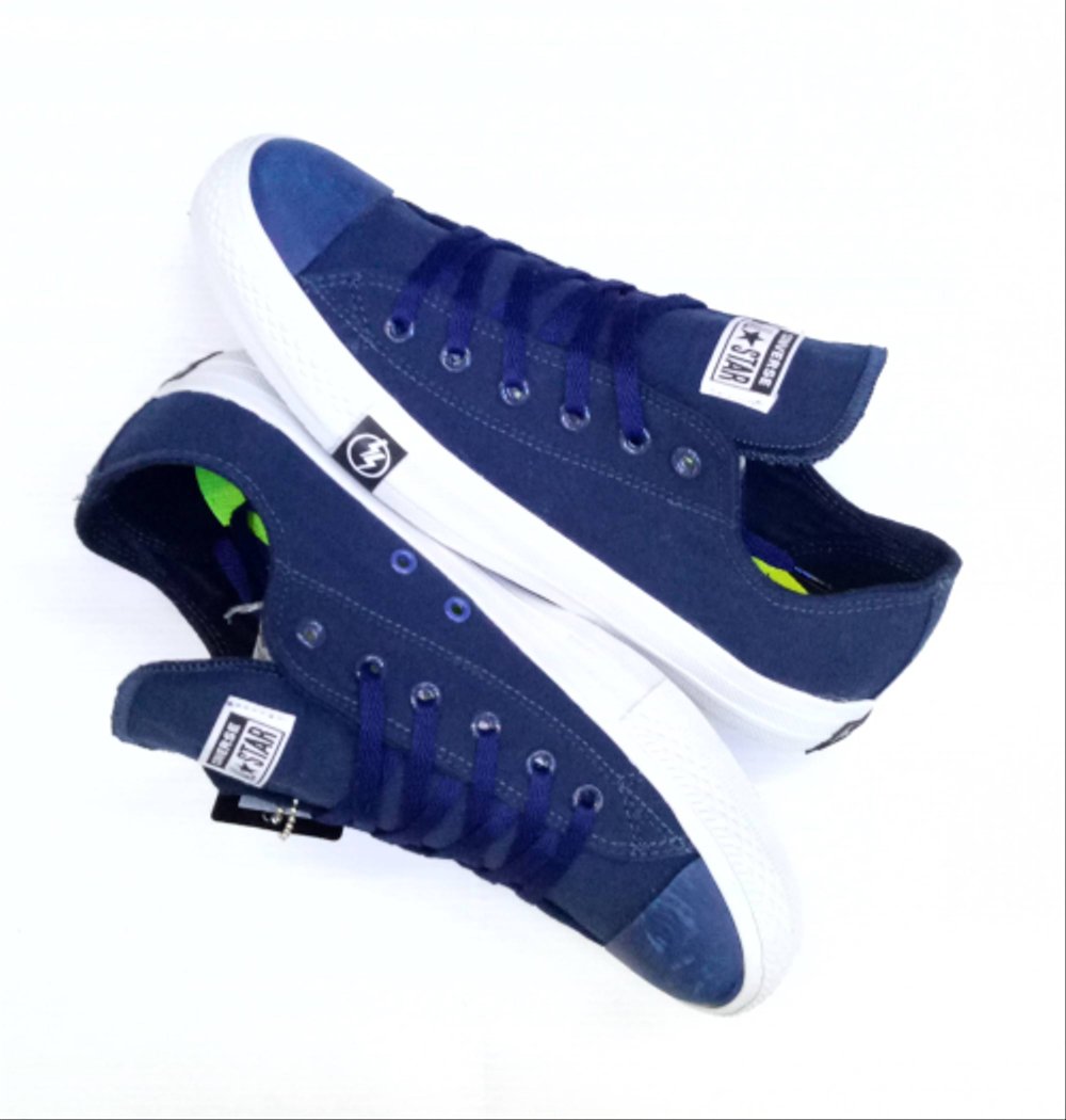 Sepatu Sekolah Sneakers All Star Pendek Converse 77 Biru Petir Untuk Pria Dan Wanita Termurah Lazada Indonesia
