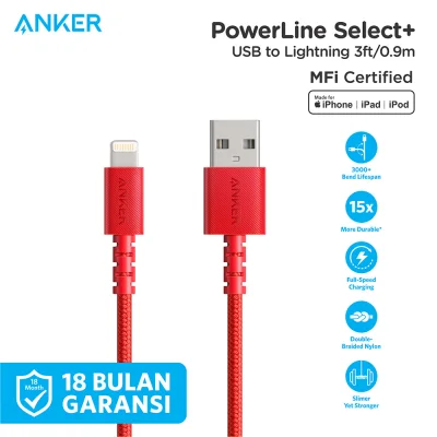 Kabel Charger Anker Powerline Select+ USB to Lightning - A8012