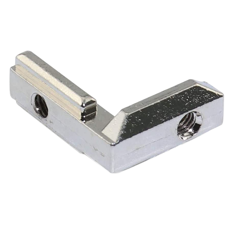 Boeray 20-Pack 2020 Series T-Slot L-Shape Interior Corner Connector – Zinc Alloy, Concealed Brackets With Screws & Wrench, For 6mm Slot Aluminum Extrusion