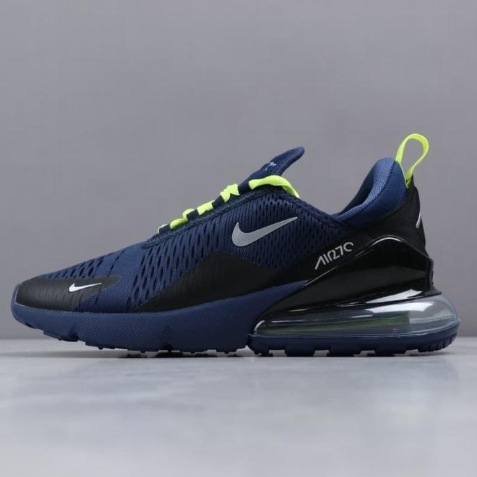 Nike air max 270 navy blue void/volt sale