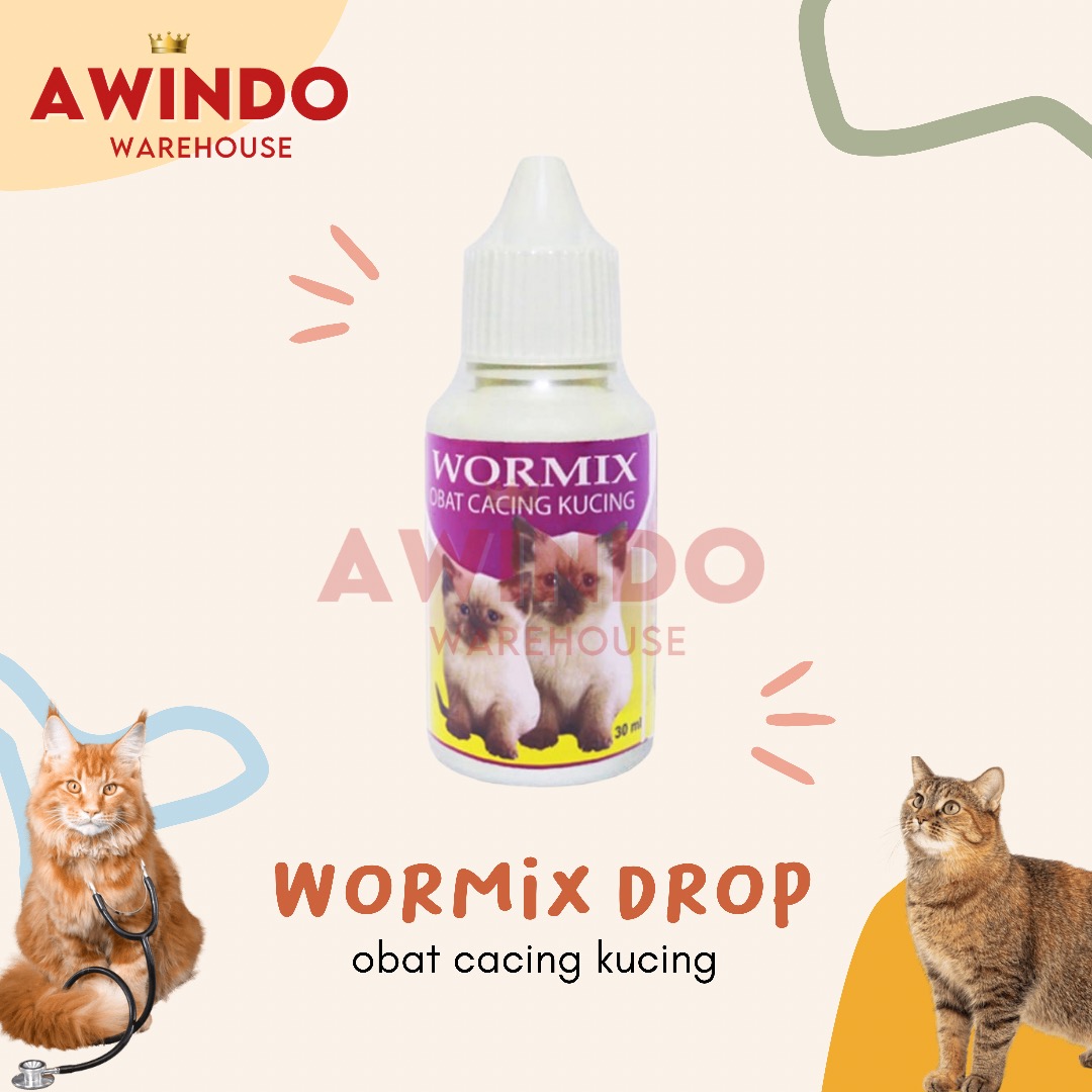 Wormix Obat Cacing Untuk Kucing Cat Kitten Cacingan 30ml Lazada Indonesia