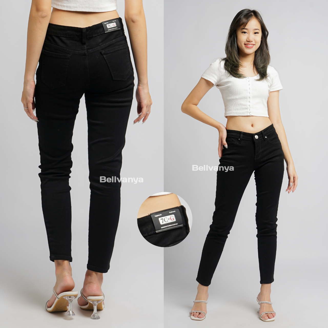 Bellvanya//celana twill jeans wanita/celana jens wanita 2022/celana