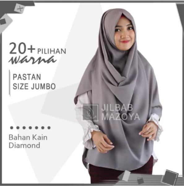 Jilbab Pashmina Instan Jumbo Crepe Syari