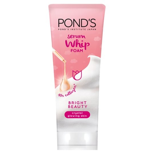 Ponds Whip Facial Foam Sabun Muka Bright Beauty With X Collagen Serum