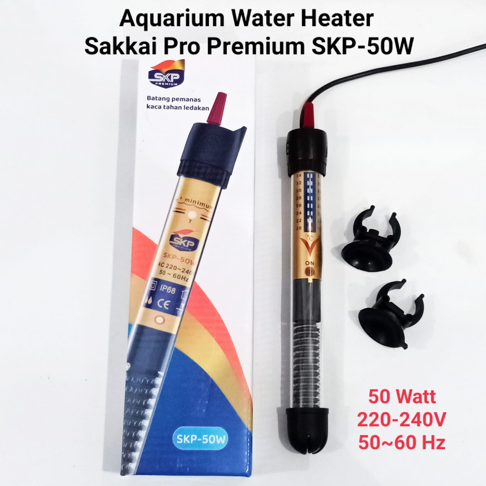 SKP Heater SKP50W / SKP50W / Heater Aquarium Sakkai Pro Premium SKP