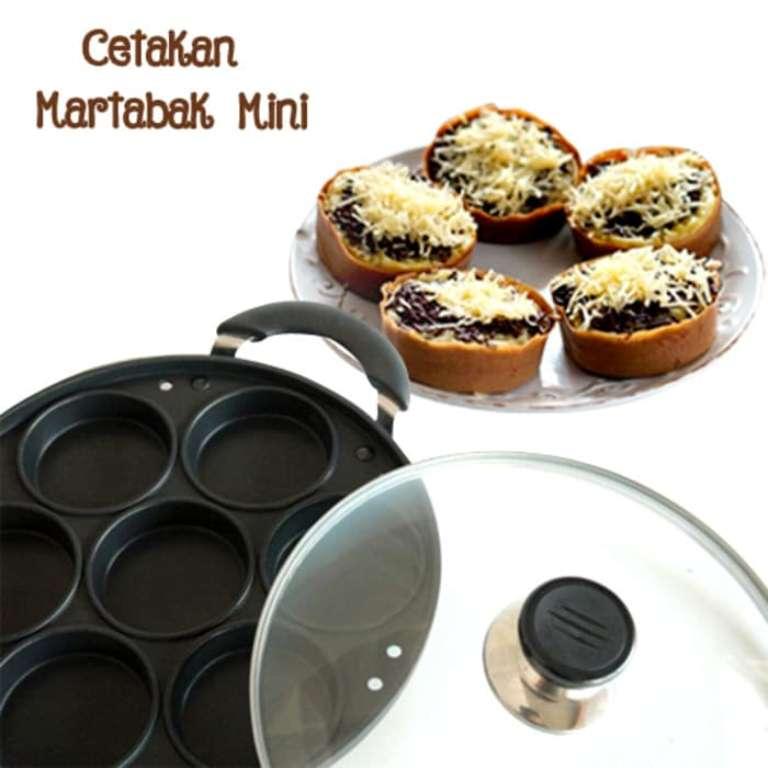 SBU Cetakan 7 Lubang Datar / Cetakan Martabak Mini Manis Kue Lumpur / Snack Marker Teflon / Alat Cetakan Kue / Cetakan Kue / Cetakan Lubang Datar / Cetakan Adonan Kue / Cetakan 7 Lubang Datar Murah