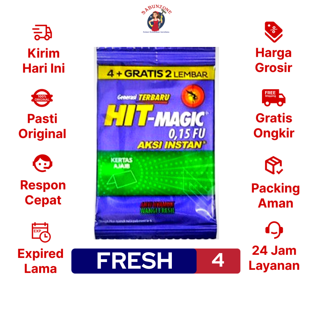 Hit Magic Sachet Isi 4 Fresh Obat Nyamuk Bakar | Lazada Indonesia