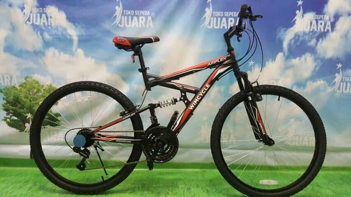 WIMCYCLE AIRFLEX X2 DUAL SUSPENSION SEPEDA MTB 26 INCI GUNUNG