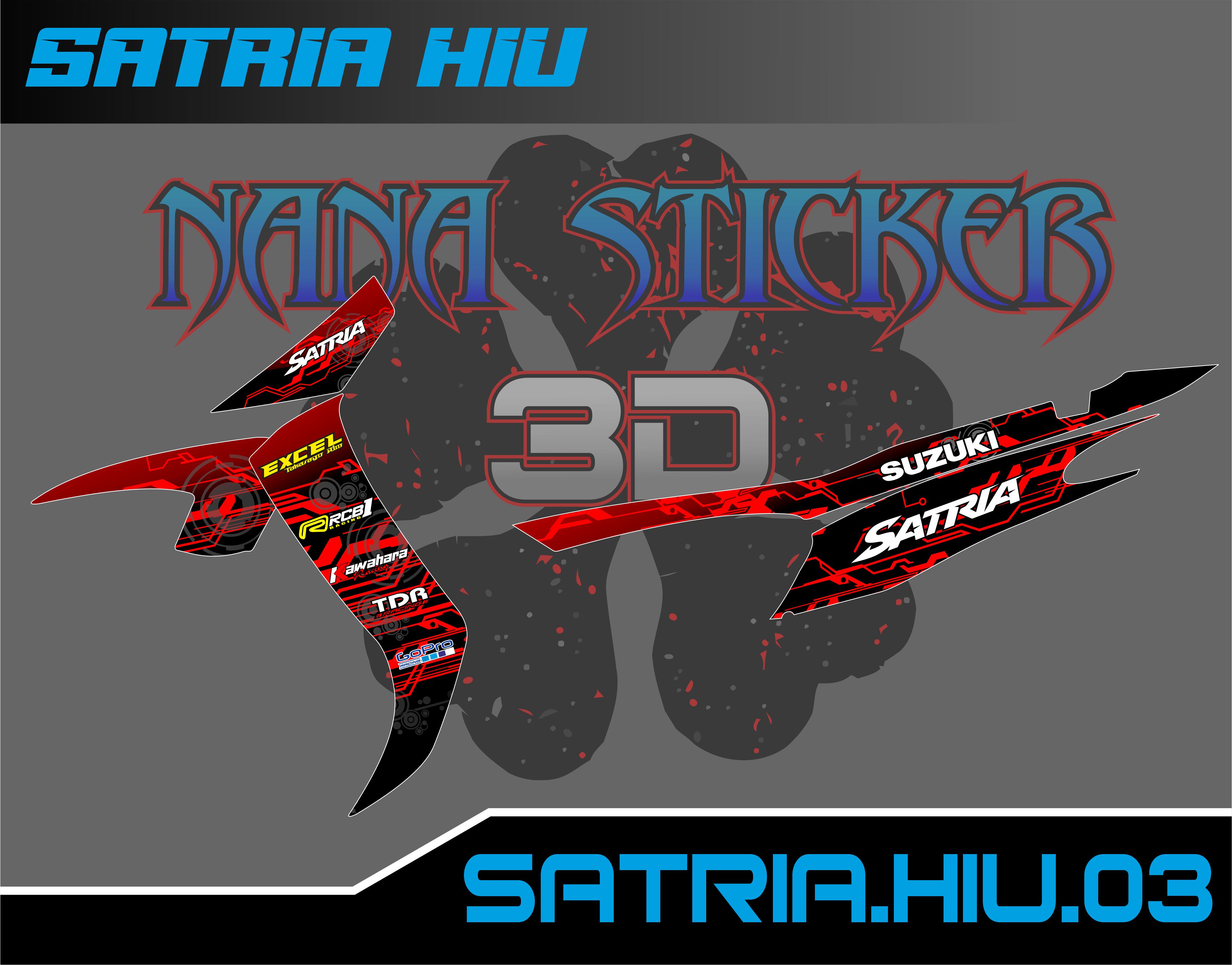 Striping SUZUKI SATRIA 120R HIU - Stiker SATRIA R List Variasi Motor ...