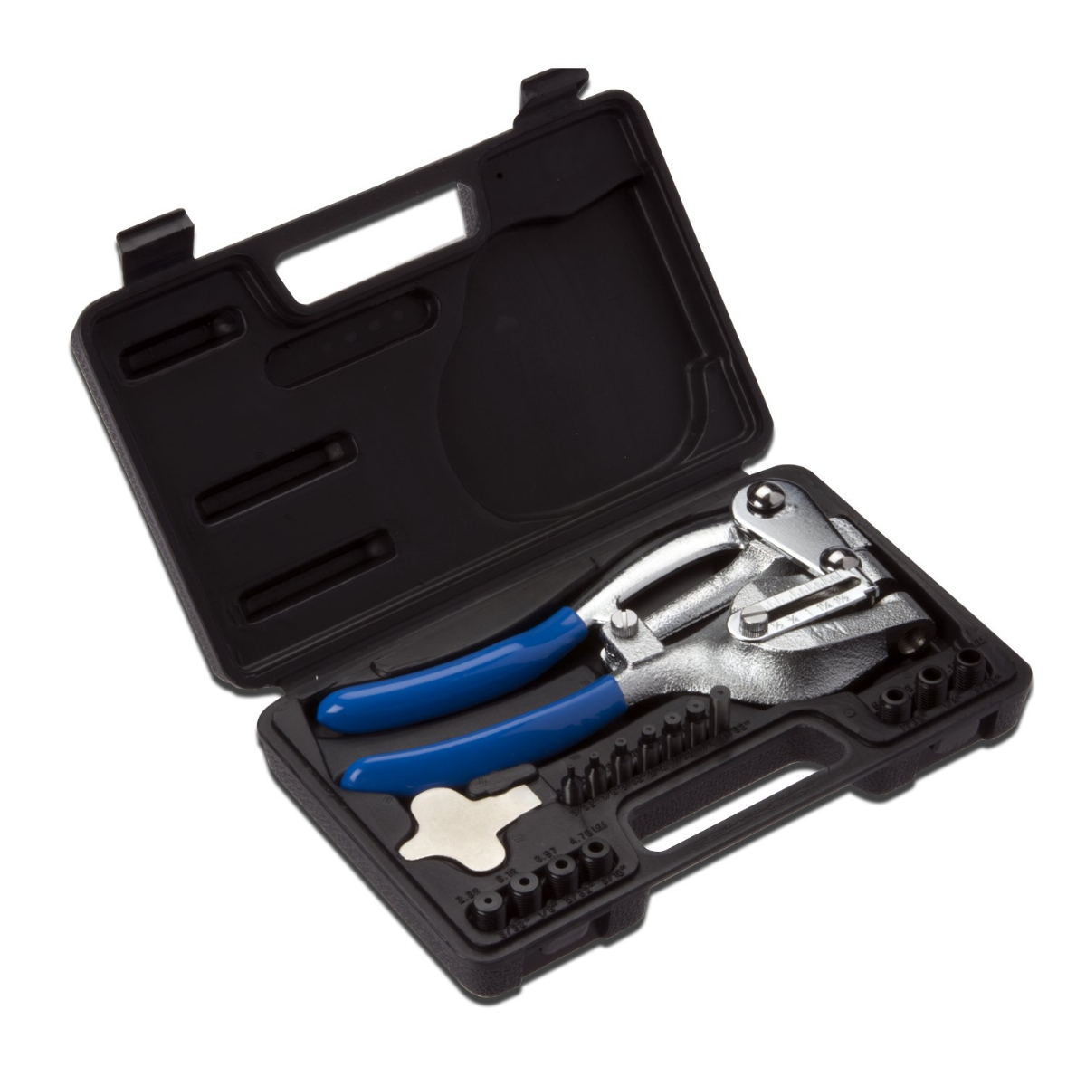 Neiko 02612A Hand Held Power Punch and Sheet Metal Hole Punch Kit, CrV Power Punch and Hole
