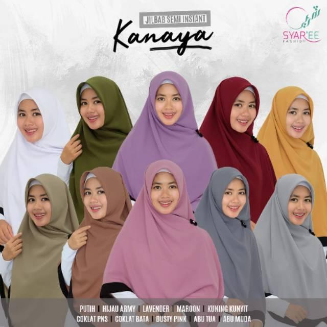 HARGA DISKON!!! Jilbab semi instan kanaya by syaree