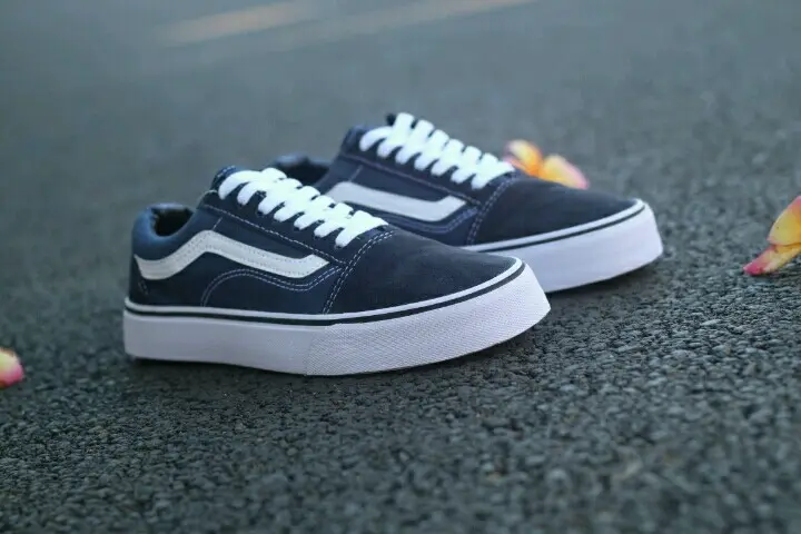 Cod Sepatu Vans Old Skull Premium Full Navy Pria Wanita Sepatu Pria Vans Authentic Unisex Sepatu