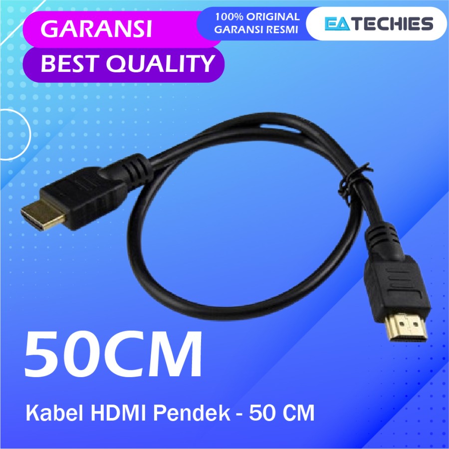 Kabel HDMI to HDMI Male to Male Pendek 50CM 50 CM Meter - Main Image
