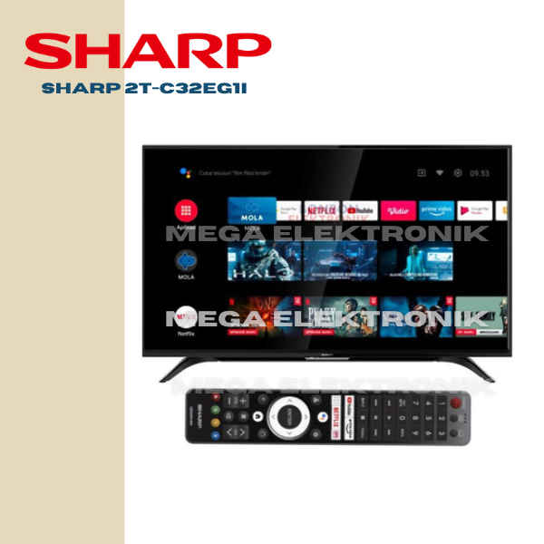 Sharp 2TC32EG1i LED TV 32 Inch ANDROID SMART DVBT2 / 32EG1i Lazada