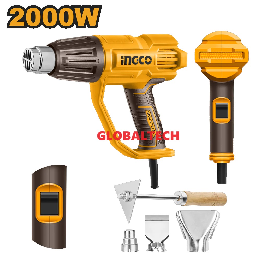 INGCO HG200078 HEAT GUN 2000W HOT GUN PEMANAS ANGIN INDUSTRIAL MESIN ...