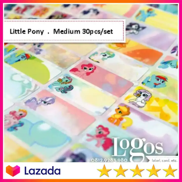 My Little Pony Sticker Medium Name Label Stiker Fancy Lucu Untuk Nama Anak Dewasa Di Buku Tas Sekolah Hp Hadiah Lazada Indonesia