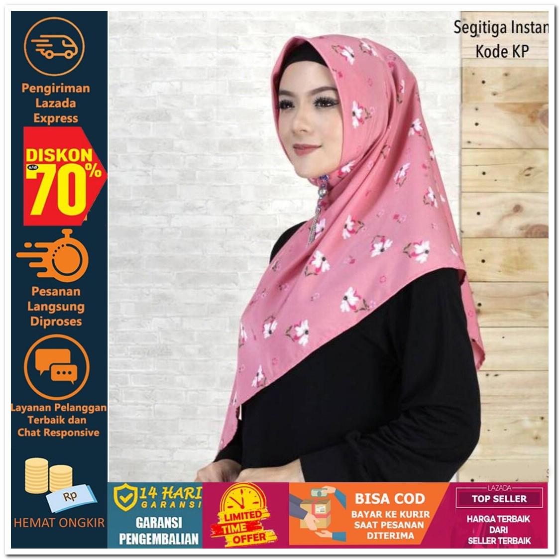 Totally Great Shop JILBAB SEGITIGA INSTAN KODE KN KP KL KM Hijab Jilbab Segi Empat Square Pashmina Kerudung Khimar Pesta Kondangan Nikahan Simple Pet Instan Instant Bergo Kekinian Trendy