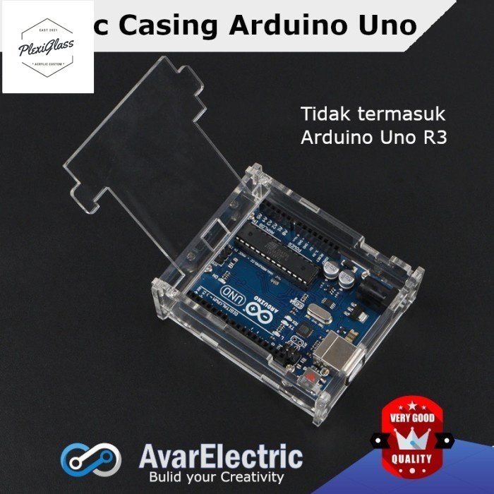 Uno Box Casing Acrylic Akrilik Transparan Kotak Case Arduino Uno R3 ...
