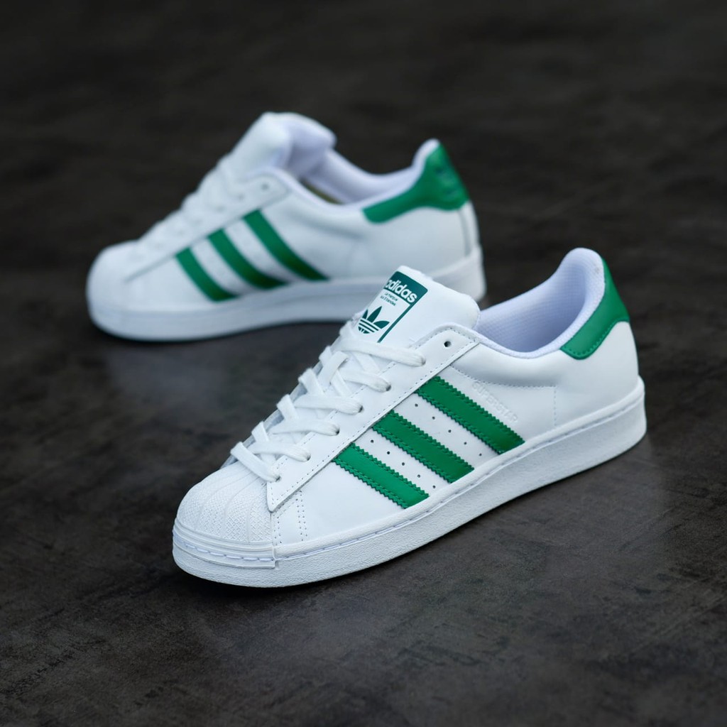 adidas superstar green womens