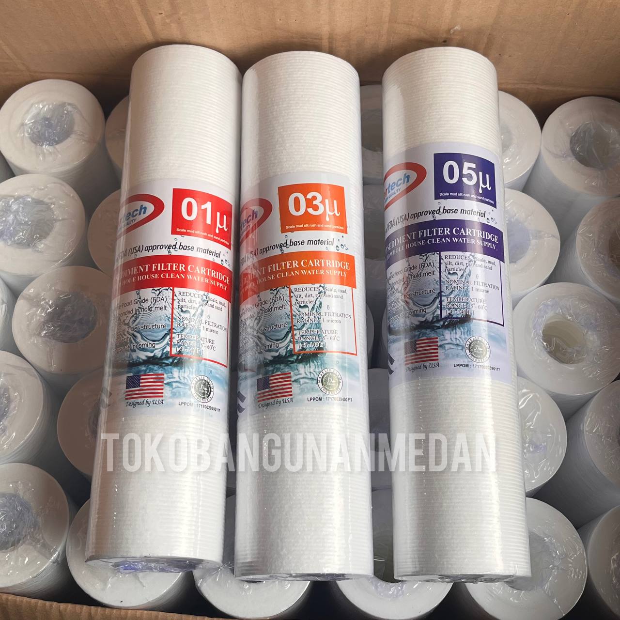 Busa Catridge Filter Air Watertech Micron 01 03 05 / Saringan Busa Spun