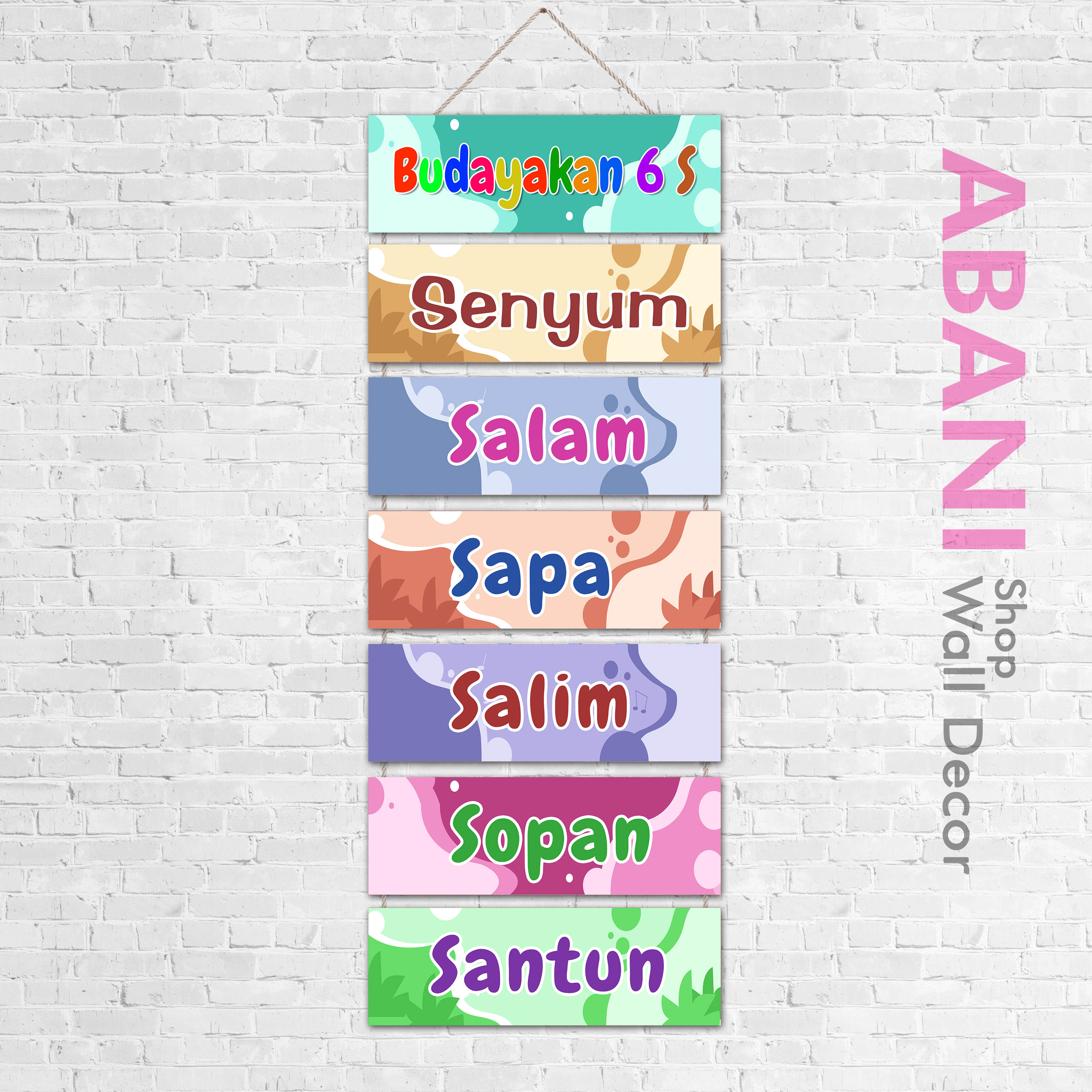 Hiasan Dinding Kelas TK SD Dekorasi Dinding Kelas 6 S | Lazada Indonesia