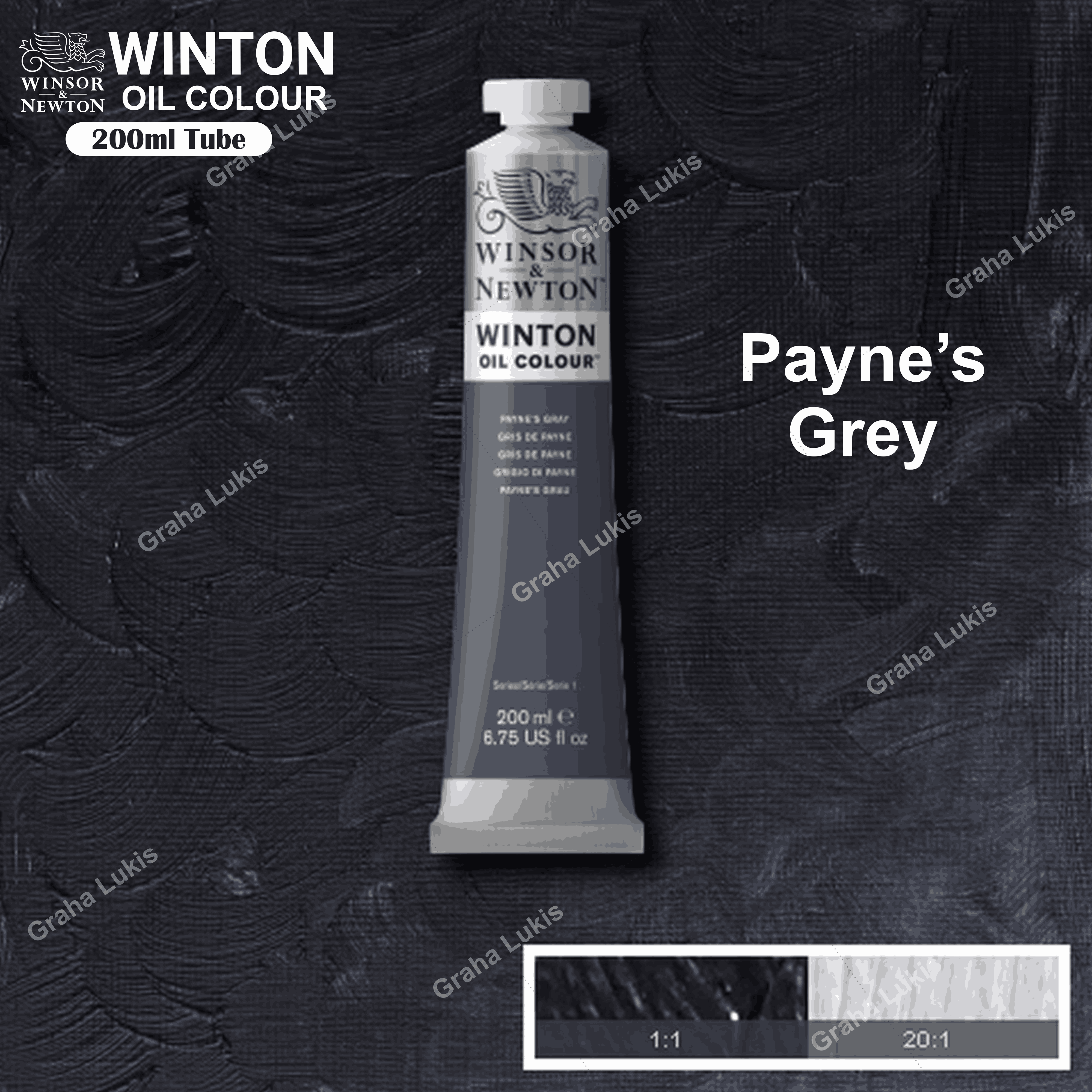 Winsor & Winton 200mL-6.75 Oz (Zinc White Oil Paint) Winton Oil Color! BIG  TUBE