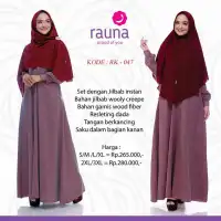 Gamis Syar I Rauna Rk 97 Fashion Muslim Wanita Lazada Indonesia