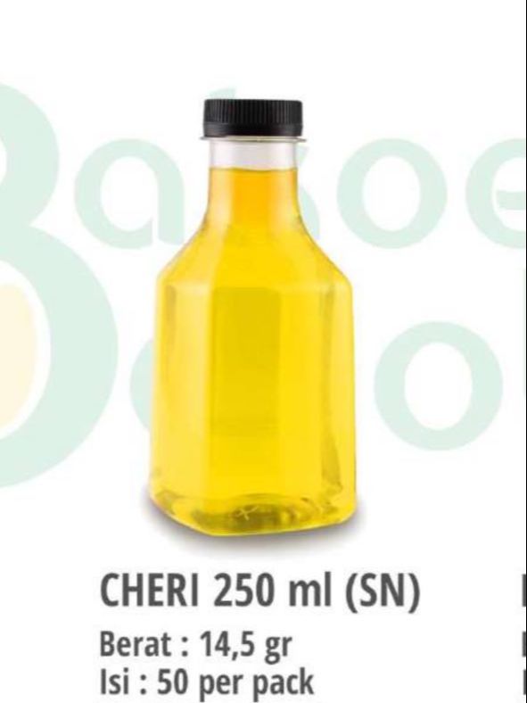 botol cheri 250 ml SN tebal / botol mini / botol minuman / botol viral