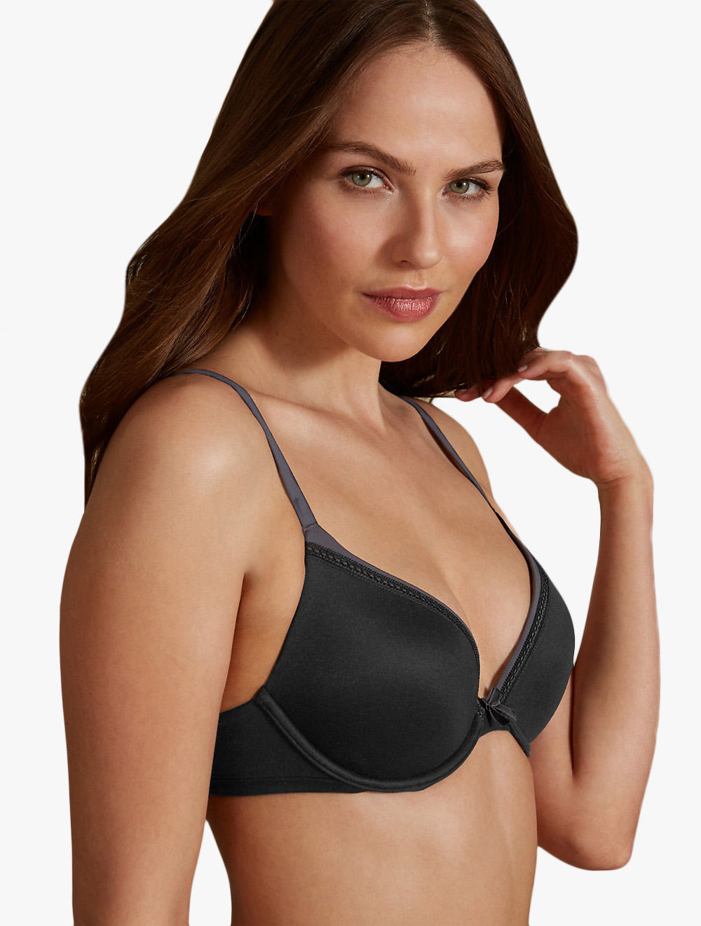 Sumptuously Soft Padded Plunge T-Shirt 