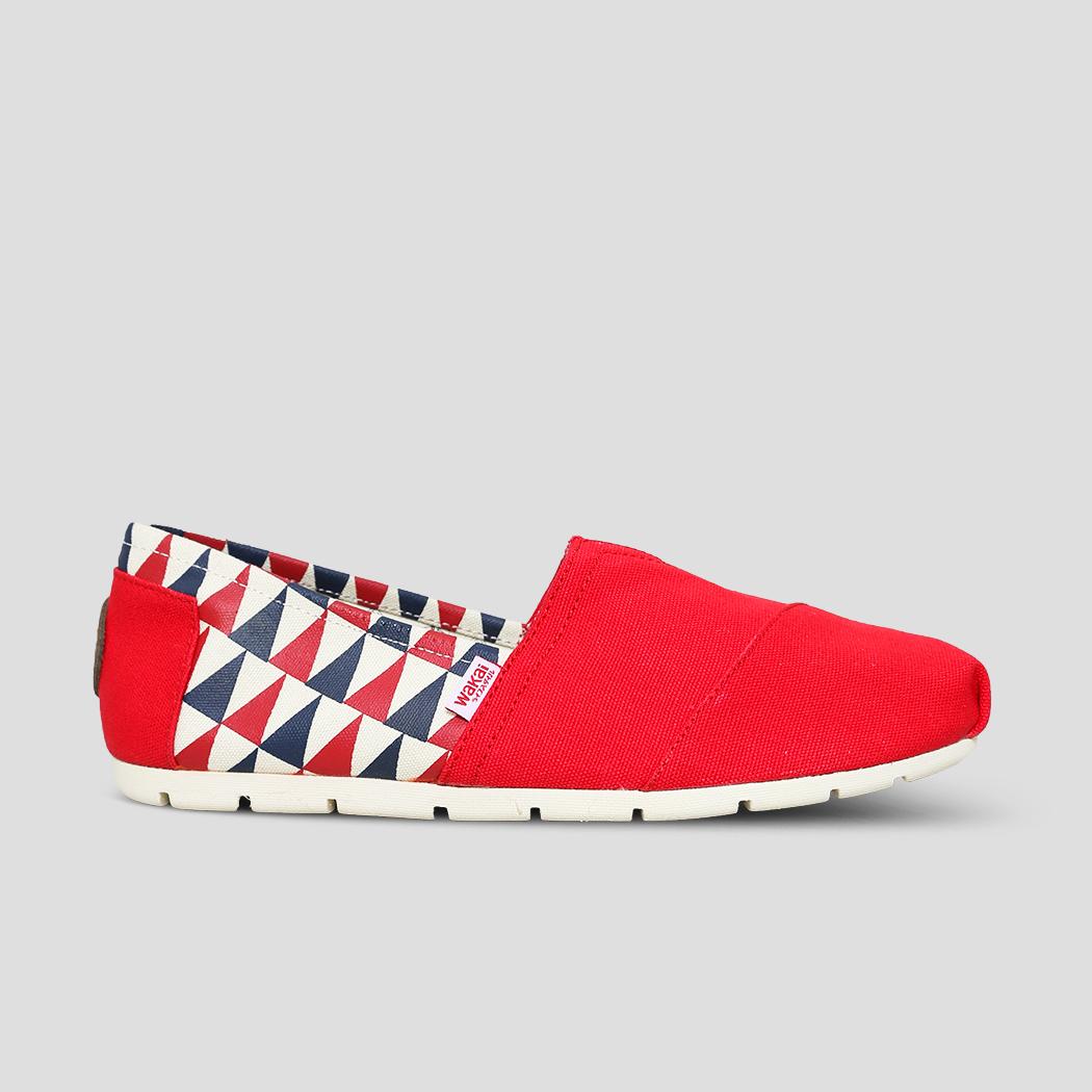 Footwear Pria Slip-On WAKAI SM01609 SANKAKU Red