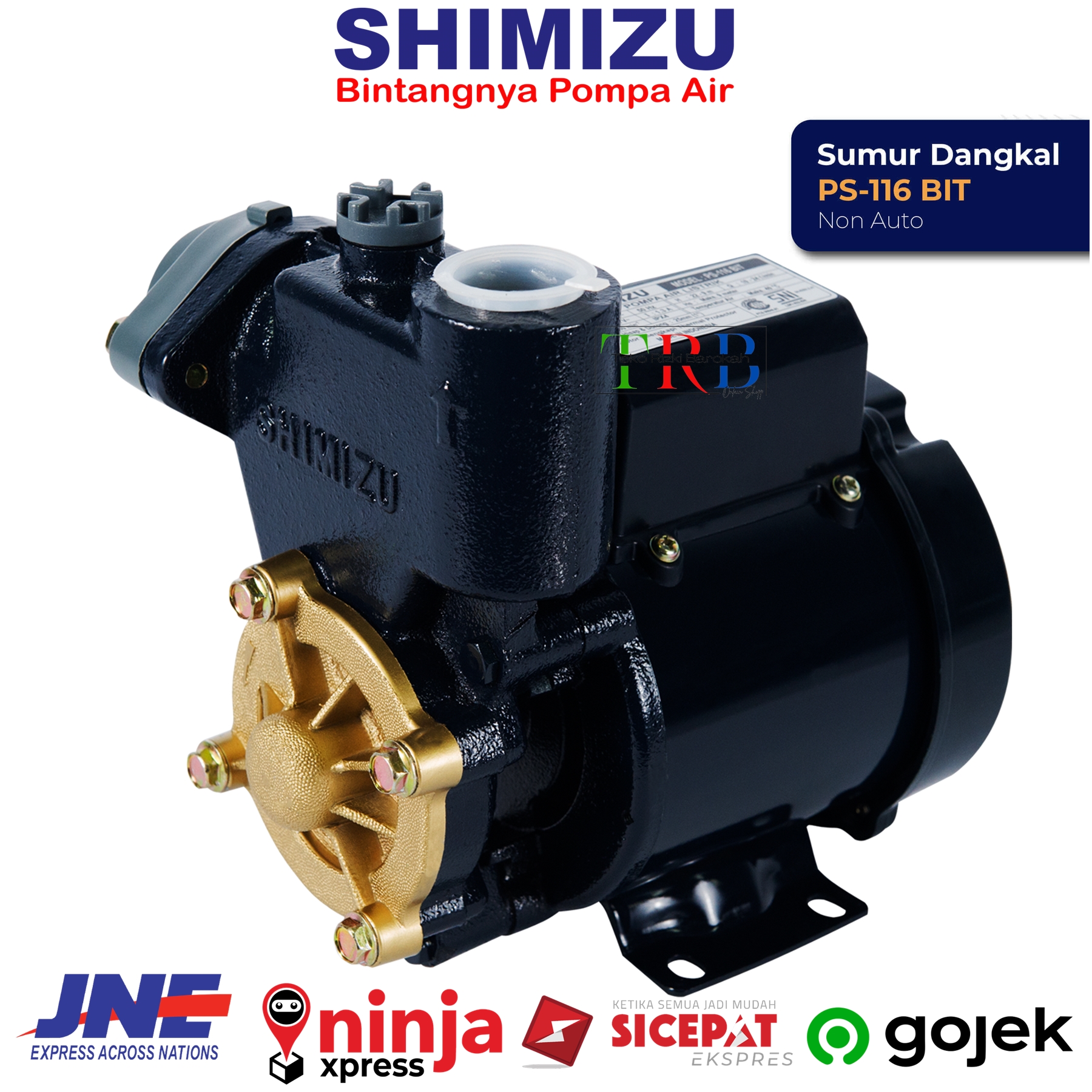 Murah dan Bisa COD Pompa Shimizu PS116bit 125watt Non Auto Sedia Juga