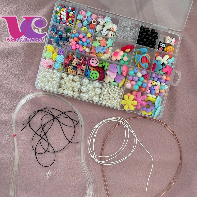 Paket DIY Mote Manik / Paket Bahan Meronce / Paket Kerajinan Tangan ...