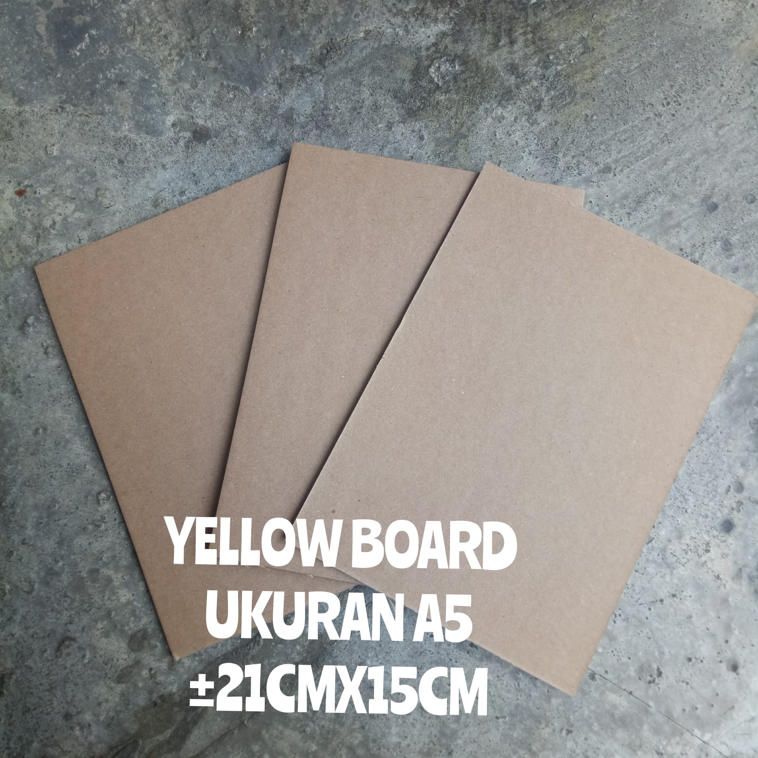 Yellow Board Ukuran A5 Kertas Papan Ukuran A6 Kertas Papan Kertas Karton Bot Kuning Lazada