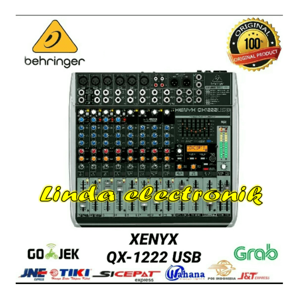 Mixer Behringer XENYX QX 1222 USB Original 12ch Xenyx Qx1222 Usb Qx 12 Lazada Indonesia