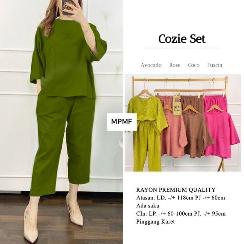 COZIE SET SETELAN WANITA DEWASA BAJU SETELAN WANITA DEWASA MODEL