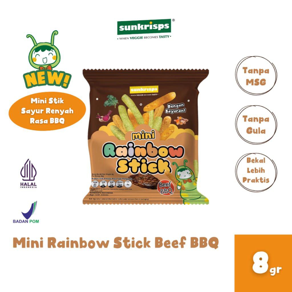 Mini Rainbow Stick Sunkrisps Veggie Cheese Beef BBQ