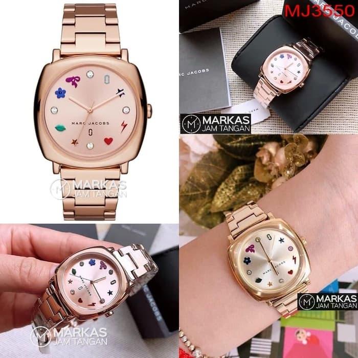 Jam Tangan Wanita Marc Jacobs Mandy MJ3550 / MJ3549 S.Steel ORIGINAL