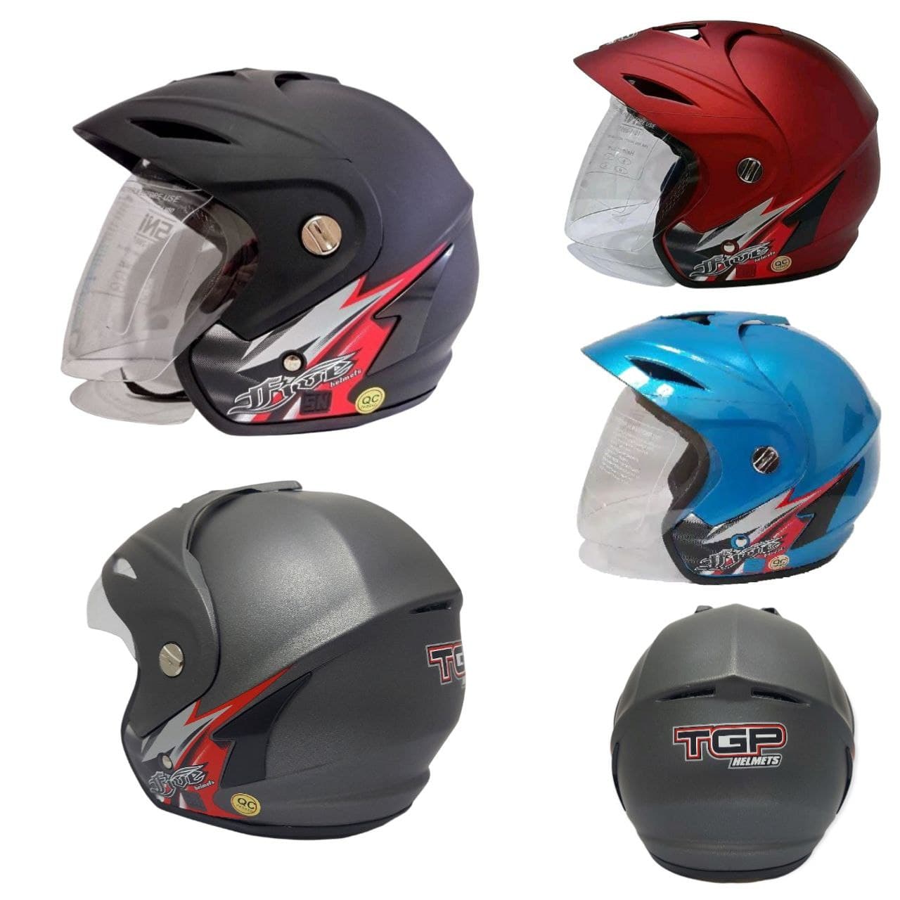 Helm tgp jp5 polos Ukuran Besar Pria 