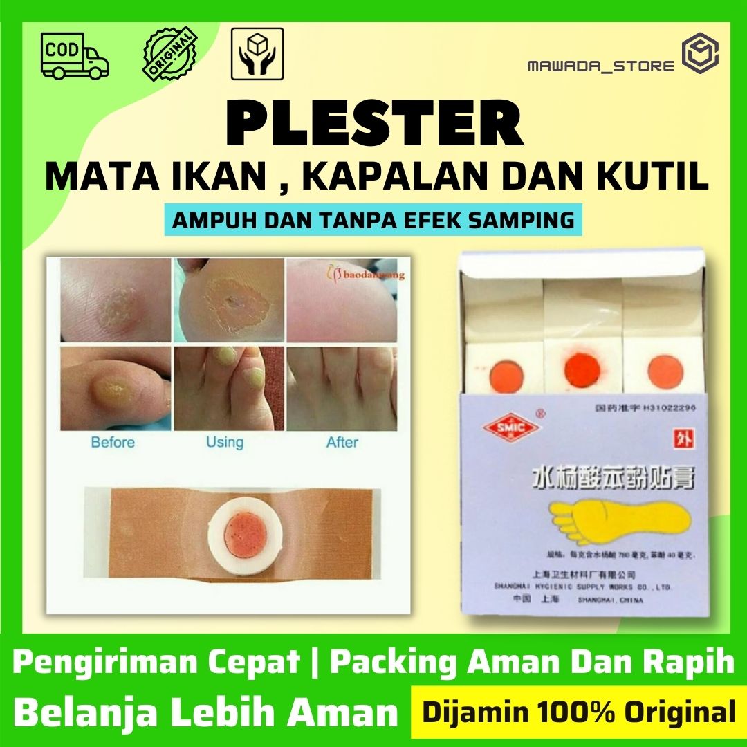 Ji Yan Gao Original 100 Plaster Kutil / Plester Mata Ikan / Plester