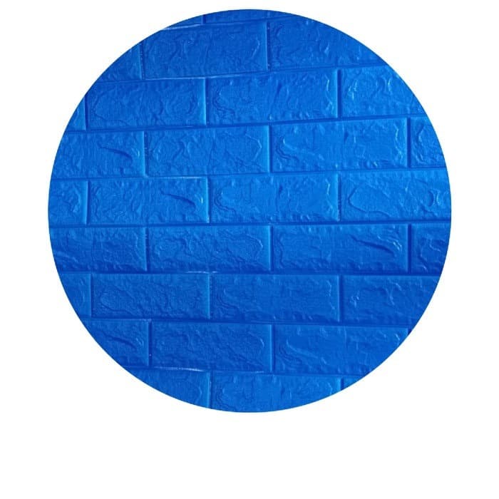 Wallpaper Dinding 3d Brick Foam Batu Bata Biru Tua Last Stok Lazada Indonesia