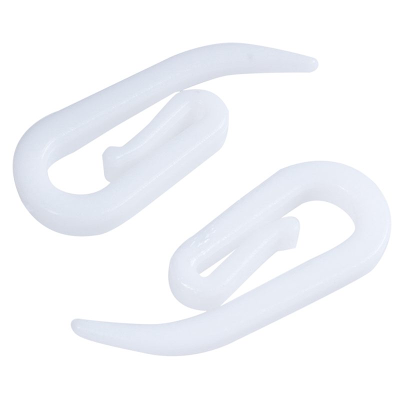 200 pack Zinc Curtain Hooks