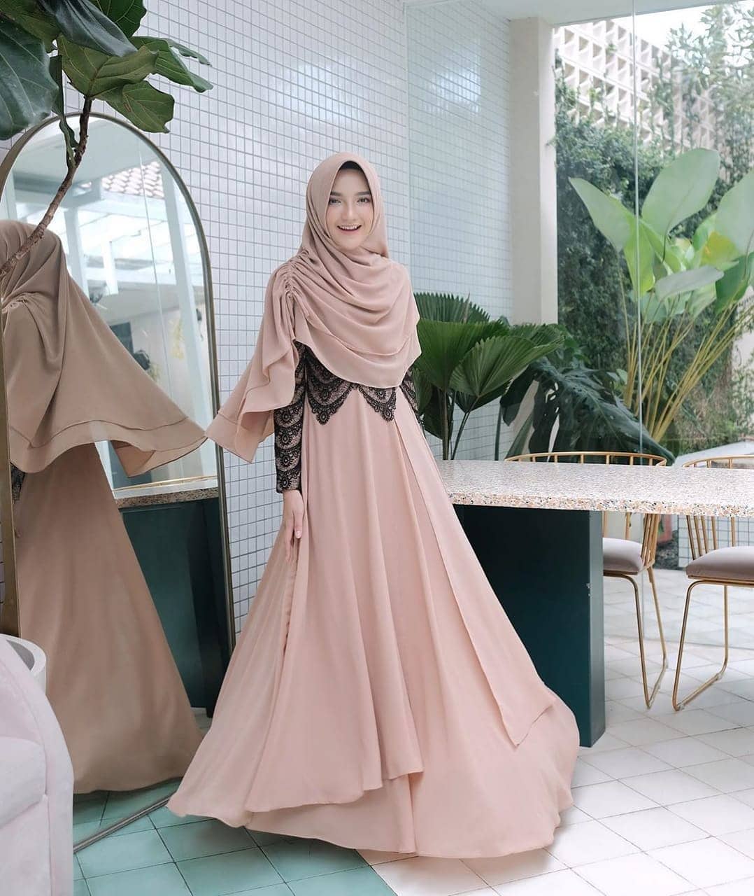 Baju Gamis Brokat Yang Terbaru Untuk Lebaran