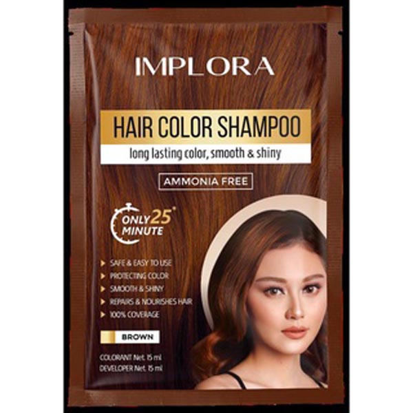 [SHAMPOO WARNA] [BPOM] Implora Hair Color Shampoo | Cat Rambut Shampoo ...