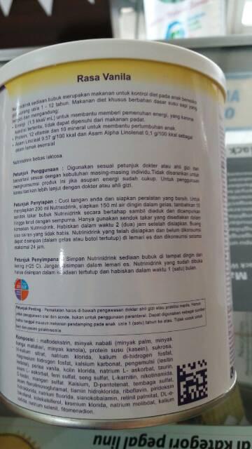 Nutrinidrink 400 gr Exp Nov 2020