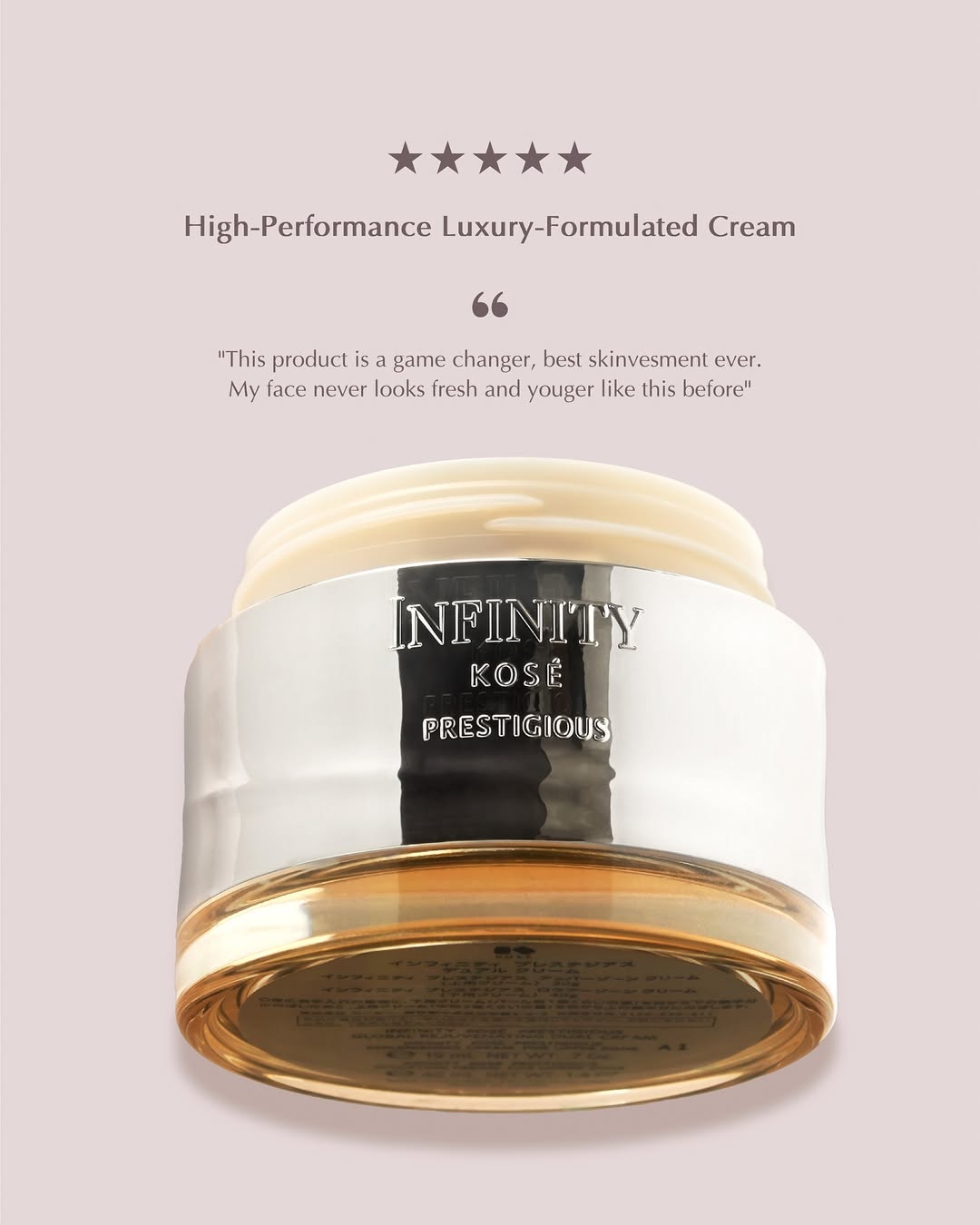 KOSE Infinity Prestigious Global Rejuvenating Dual Cream 60GR +
