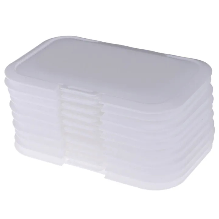 Dasing 10Pcs Reusable Baby Wipes Lid Baby Wet Wipes Cover Tissues Box Wet Paper Lid